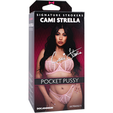 Doc Johnson Cami Strella Pocket Pussy Signature Strokers Masturbators and Strokers